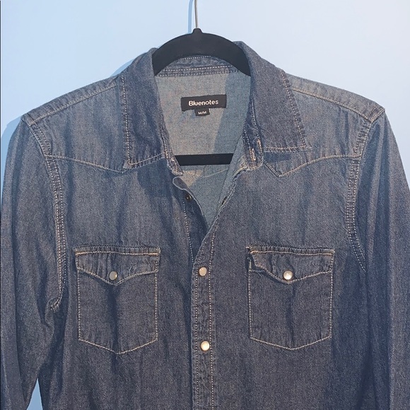 Denim Button Down Shirt - Picture 2 of 5